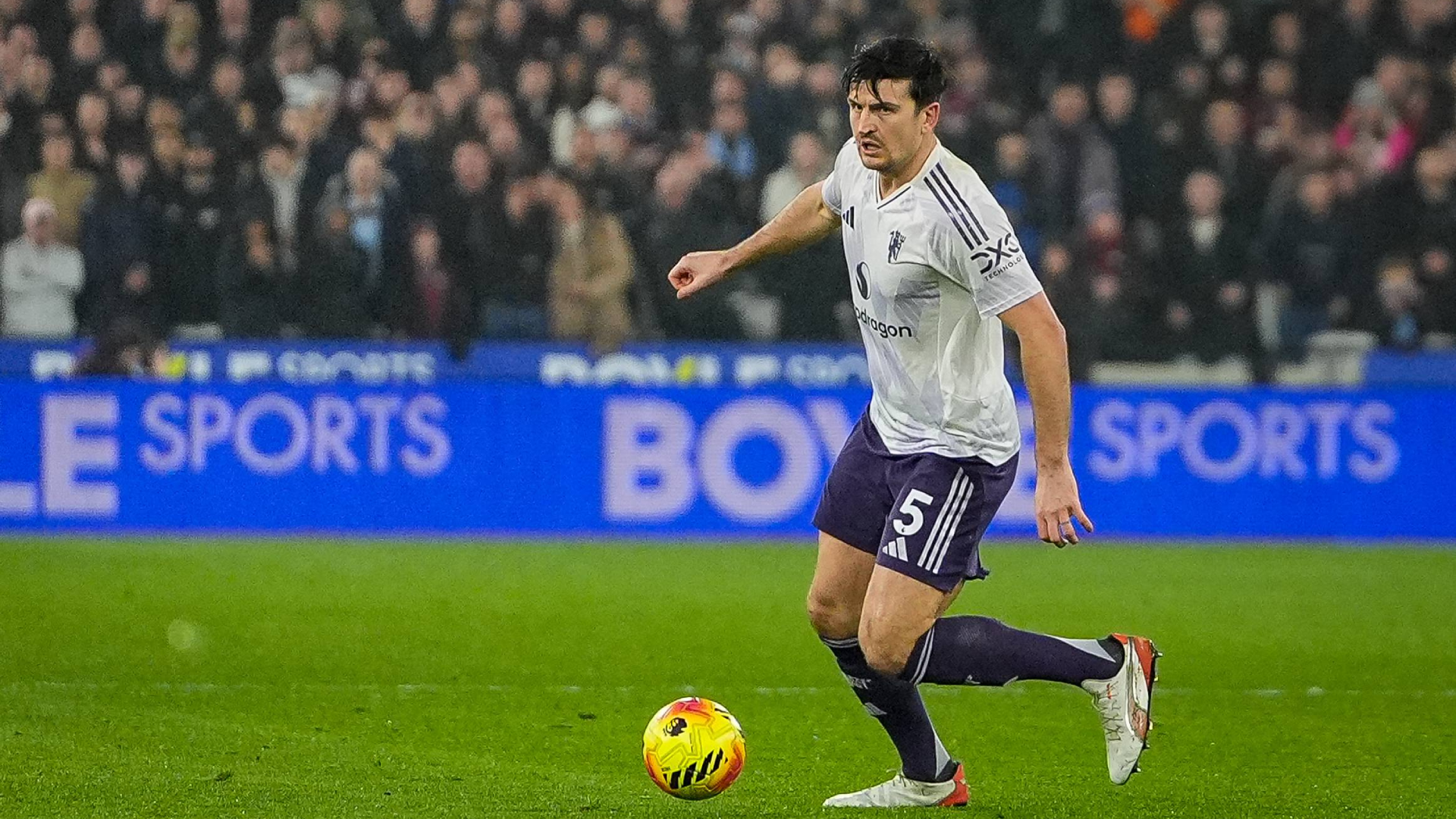 Harry Maguire, en un partido del Manchester United