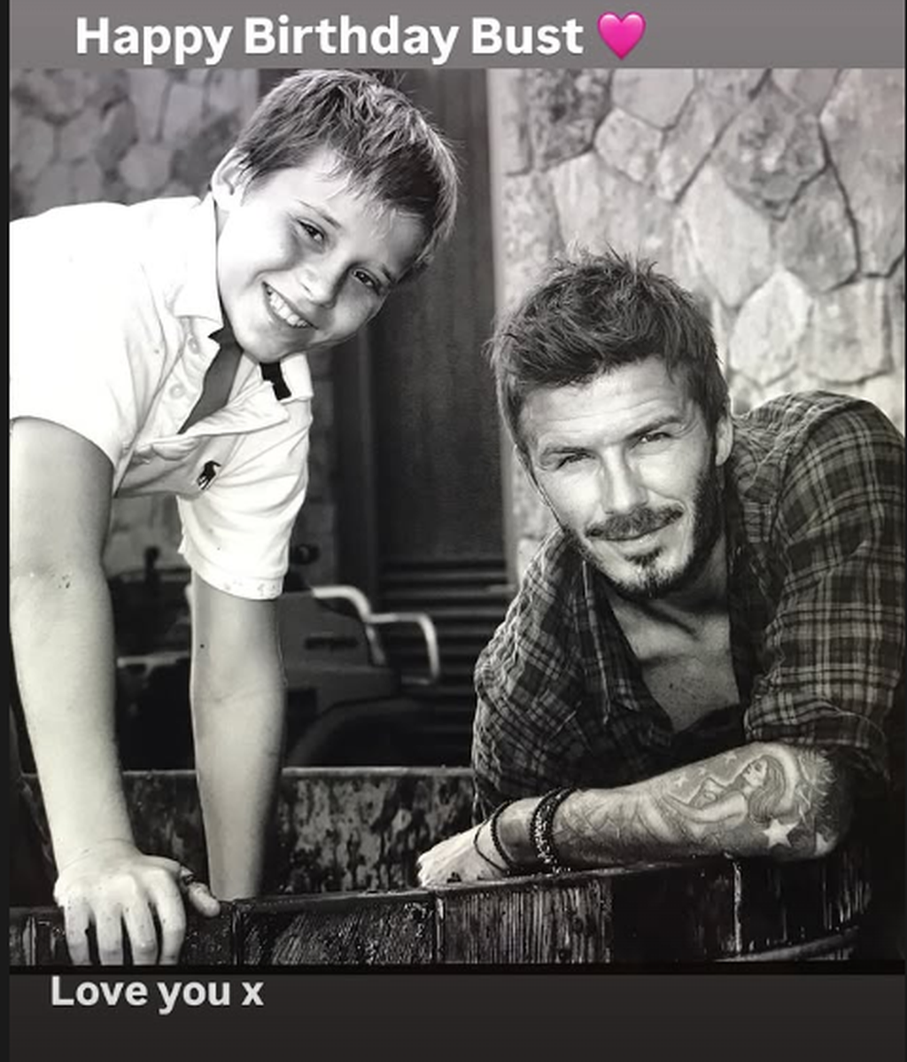 La felicitación de David Beckham a su hijo Brooklyn, este 4 de marzo