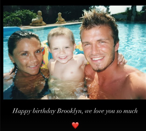 La felicitación de Victoria Beckham a su hijo Brooklyn, este 4 de marzo