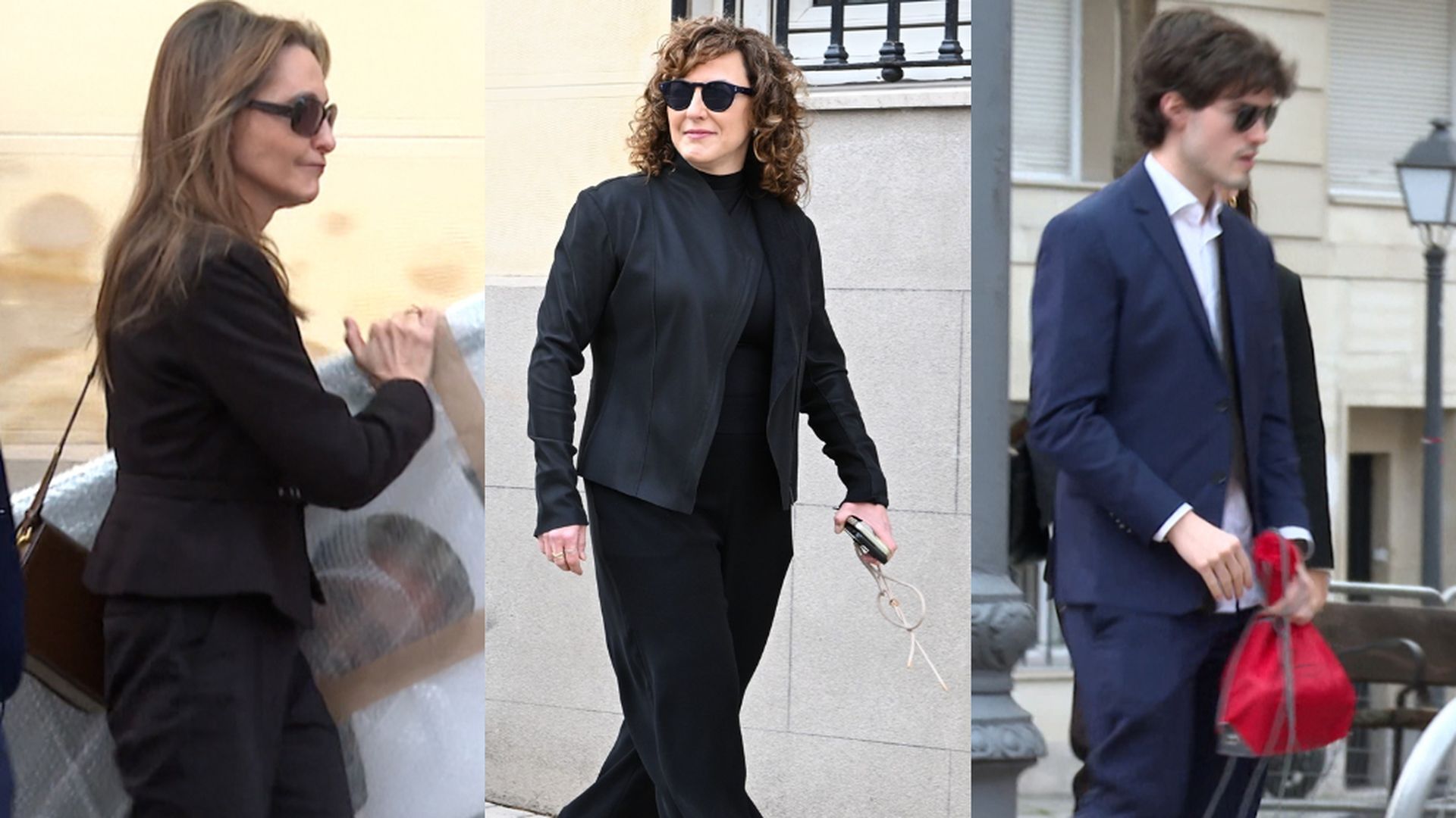 La viuda de Fernando Ónega, su hija Cristina Ónega y su hijo Fernando La viuda de Fernando Ónega, su hija Cristina Ónega y su hijo Fernando