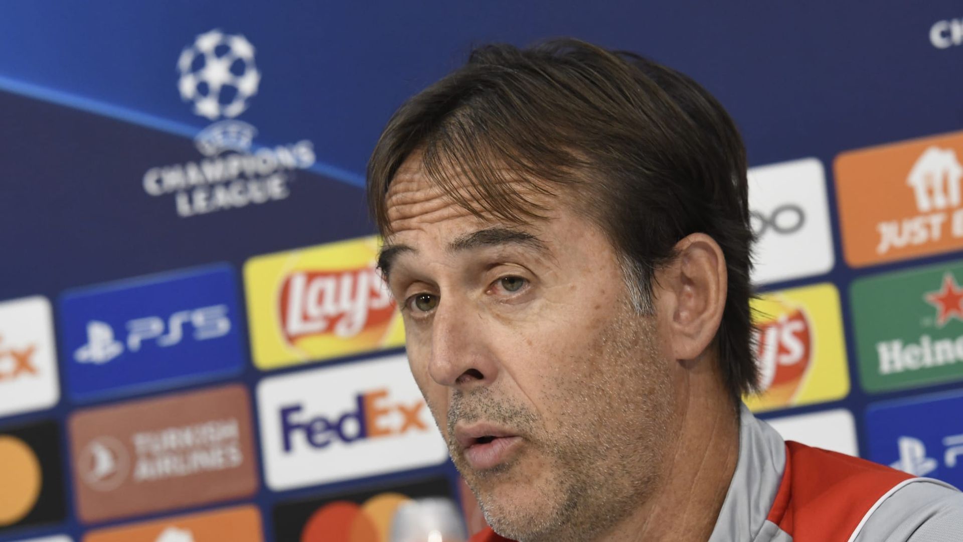 Julen Lopetegui, en sala de prensa