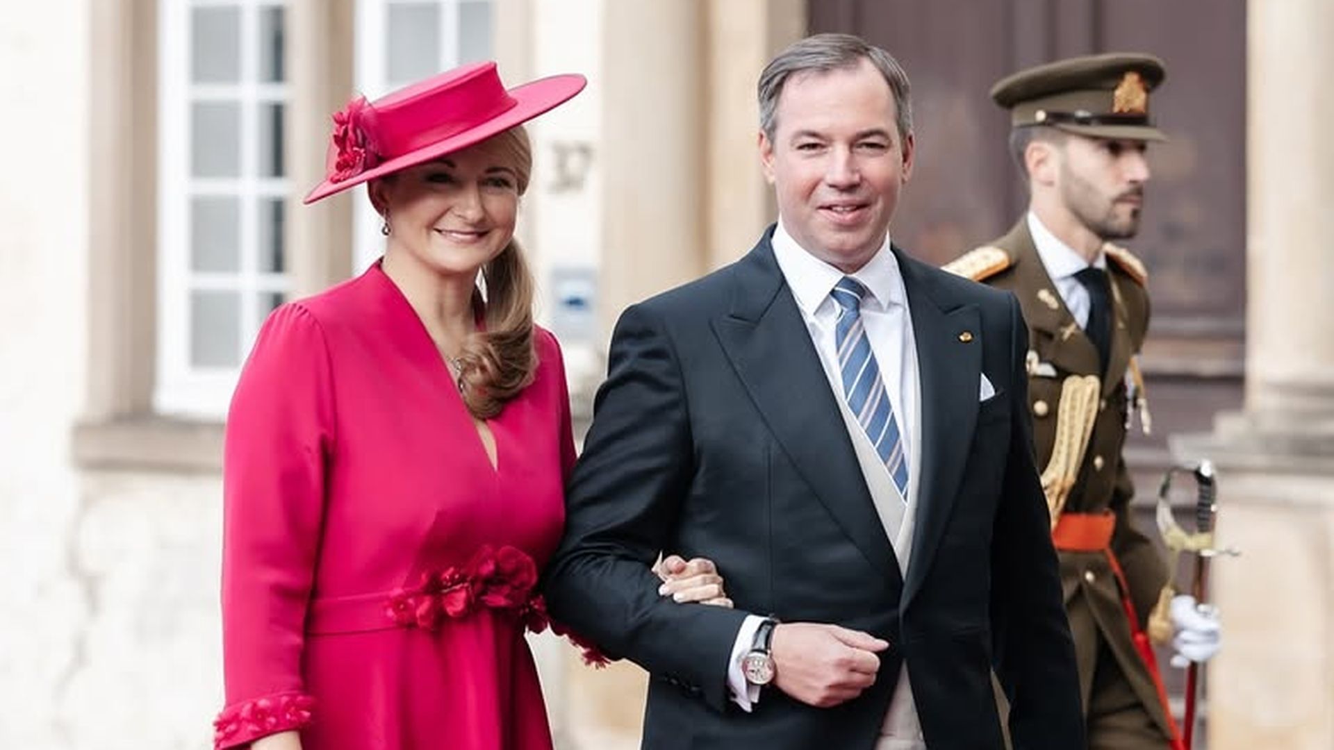 Los grandes duques de Luxemburgo, Guillermo y Stéphanie, en octubre de 2025