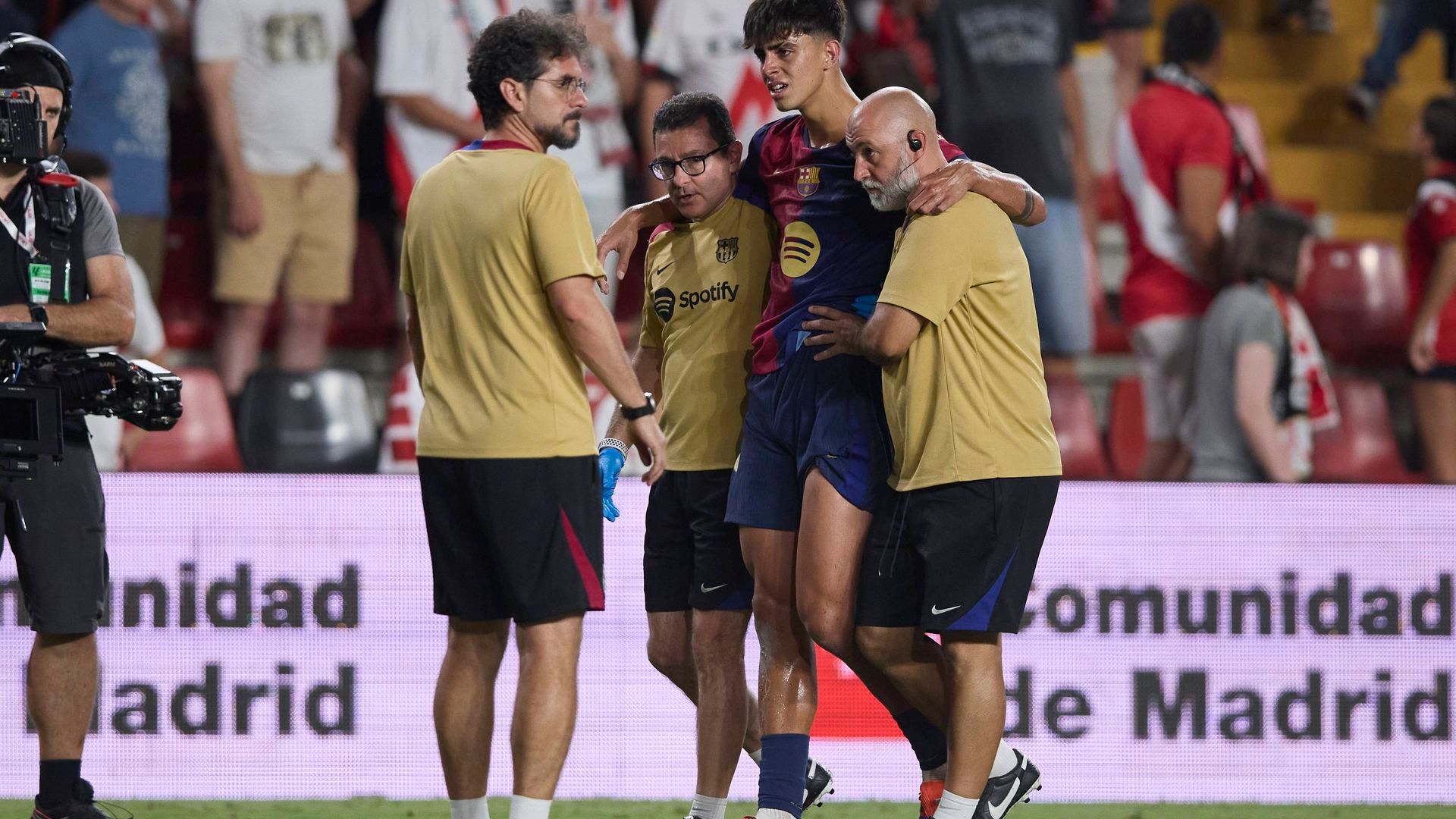 Marc Bernal, lesionado en Vallecas