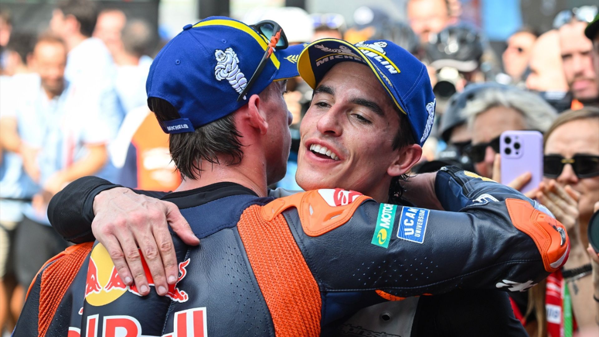 Marc Márquez y Pedro Acosta, en el GP de Tailandia