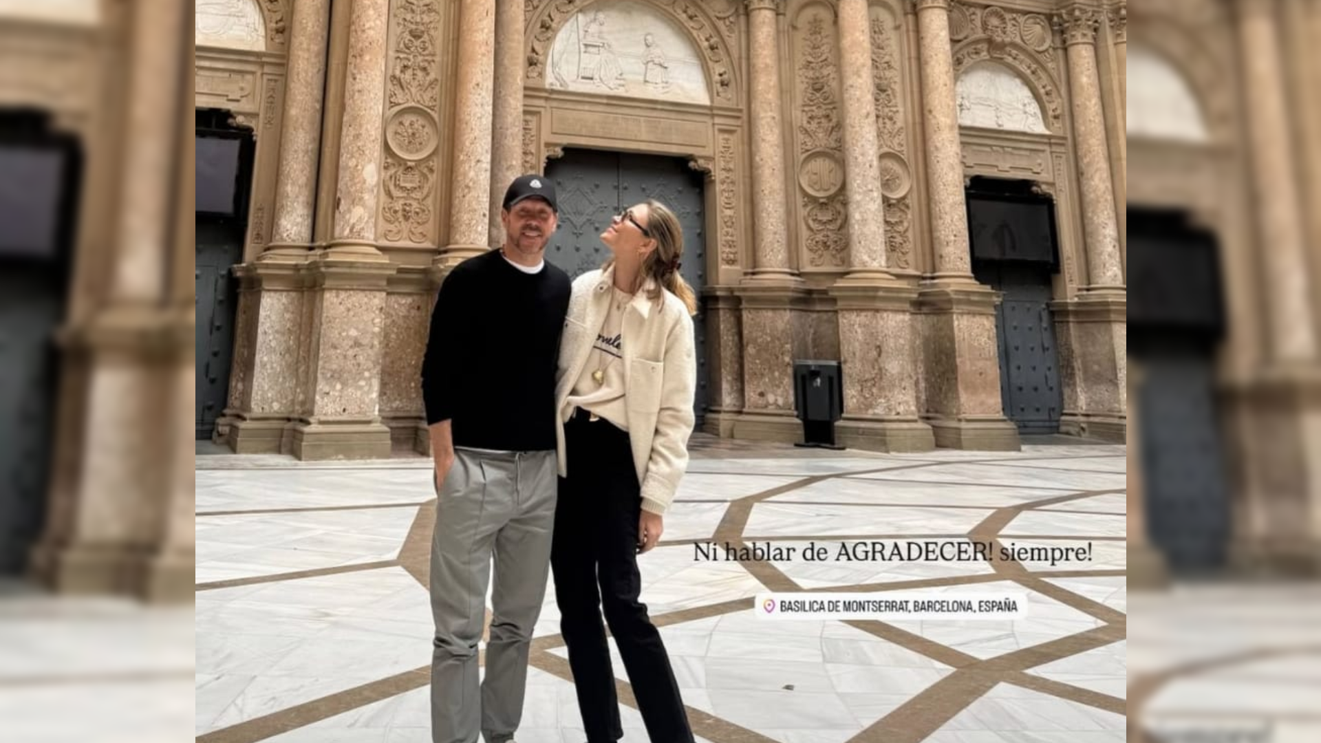 Simeone, con Carla Pereyra en Montserrat Simeone, con Carla Pereyra en Montserrat