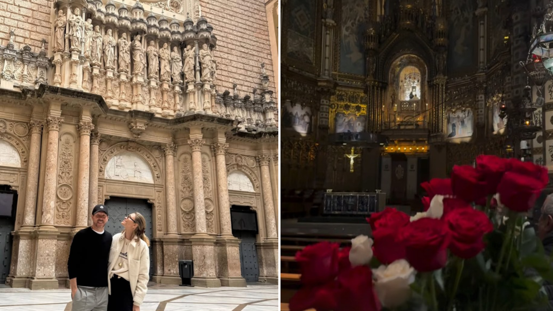 Simeone y Carla Pereyra, en Montserrat