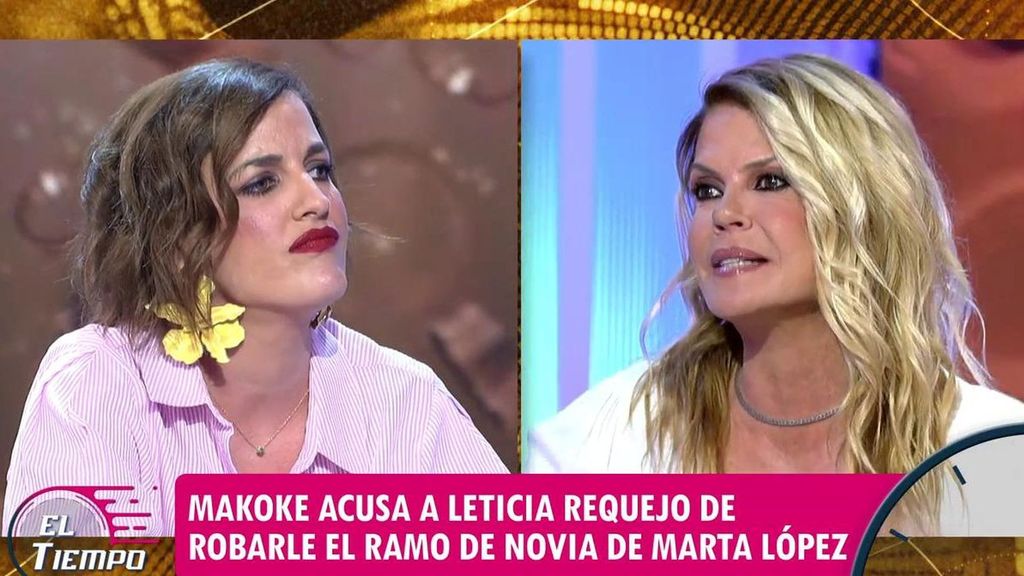 Makoke carga contra Leticia Requejo por algo que hizo en la boda de Marta López y la colaboradora se defiende: "Aprende y sé buena amiga como yo"