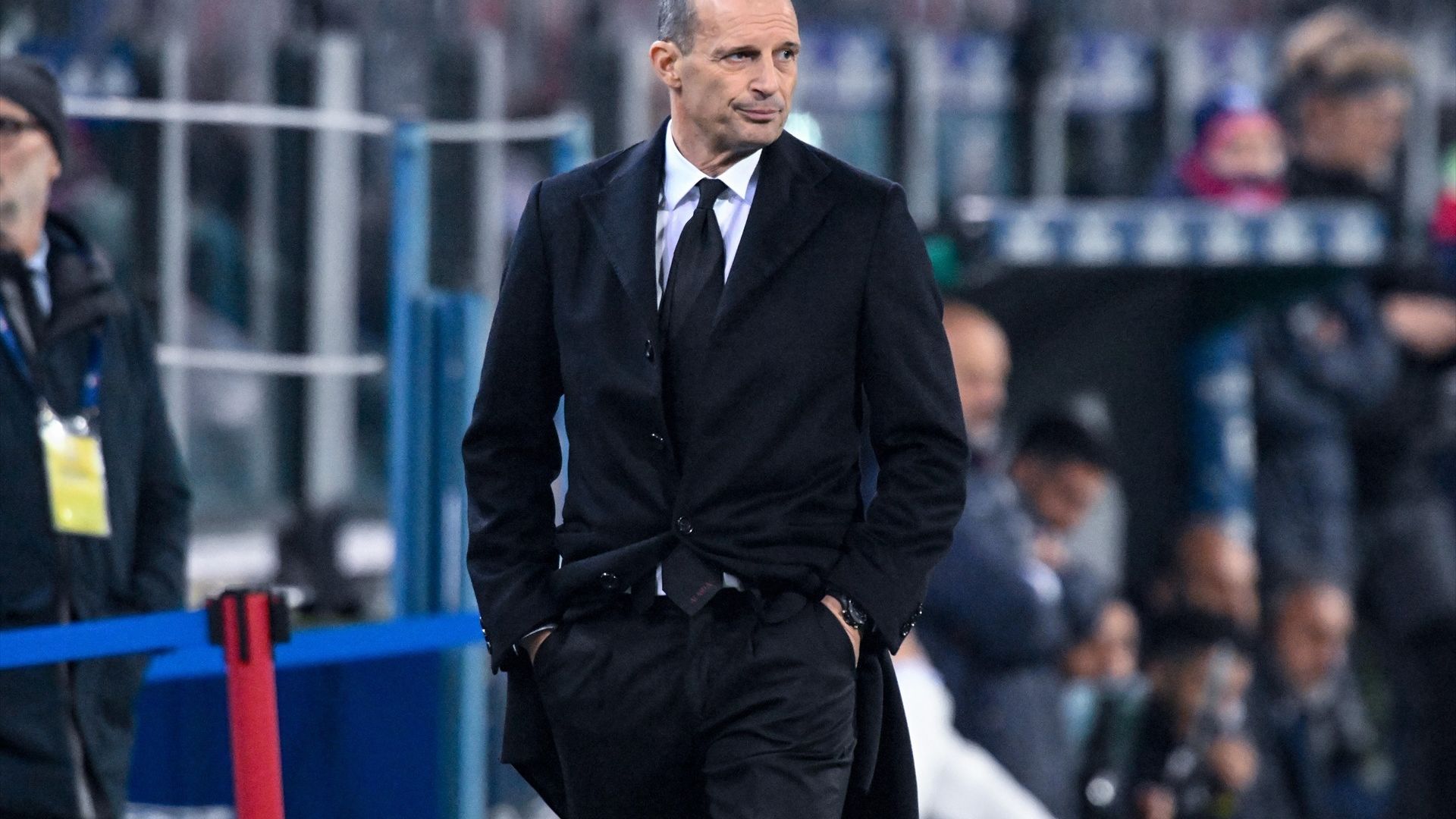 Allegri, en un partido del Milan