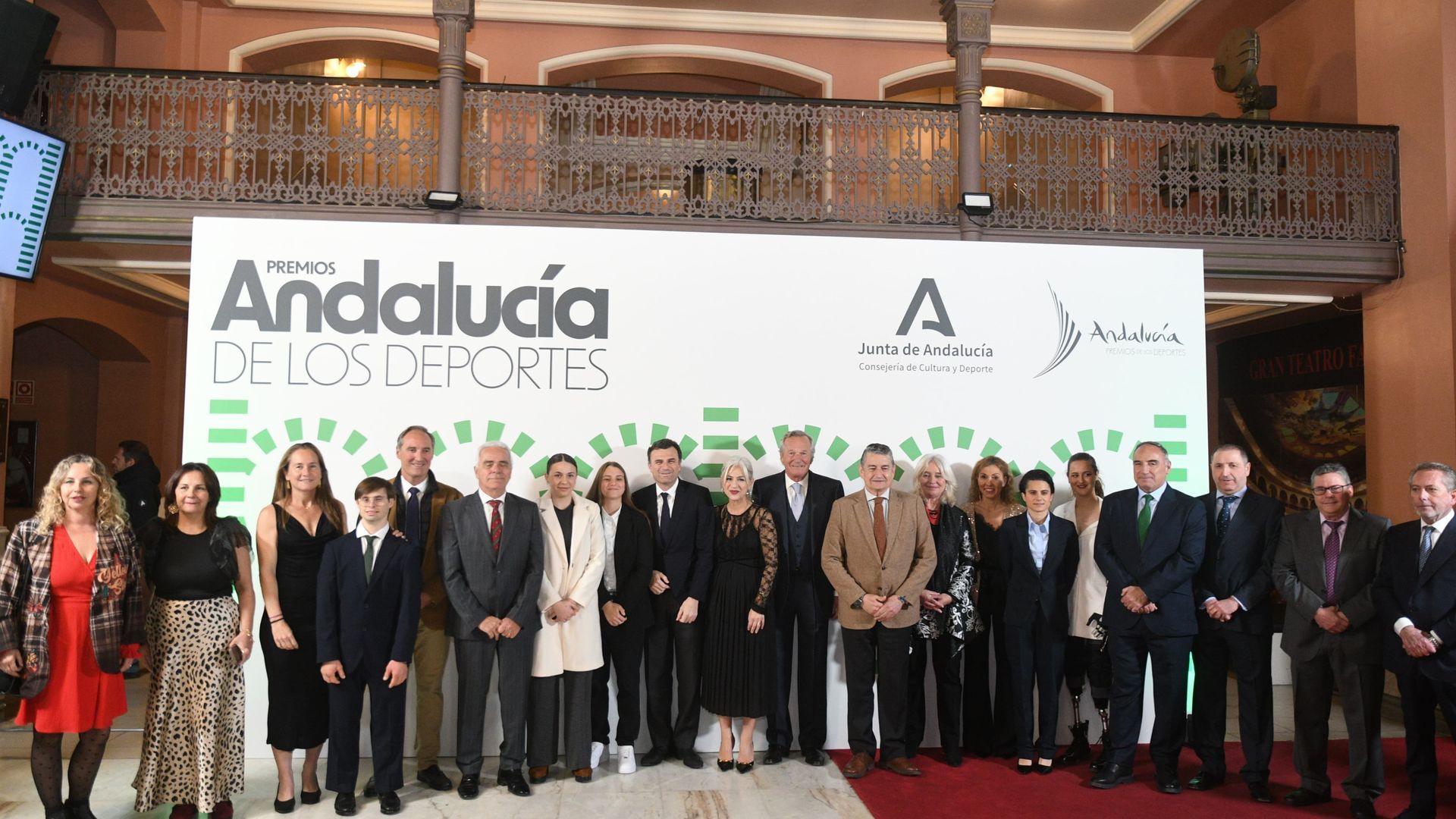 Autoridades en la Gala de los Premios Andalucía de los Deportes 2025