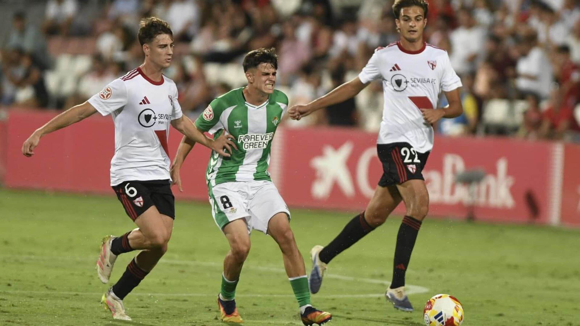 Imagen del derbi chico de la primera vuelta