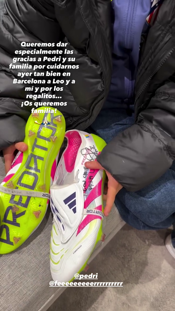 El regalo de Pedri al hijo de Koke