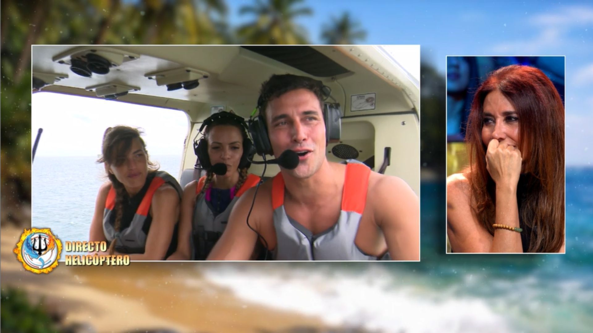 Jaime Astrain se emociona al recordar a su familia en su salto en helicóptero