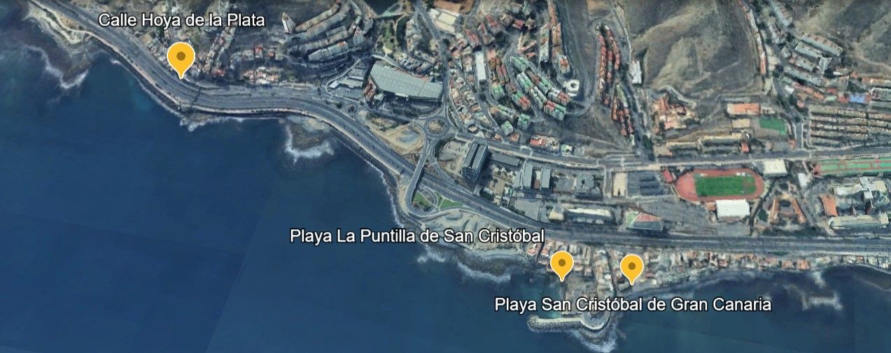 Lugares claves tras la muerte de una bebé en Las Palmas: pudo ser ahogada en el mar por su madre, ahora detenida