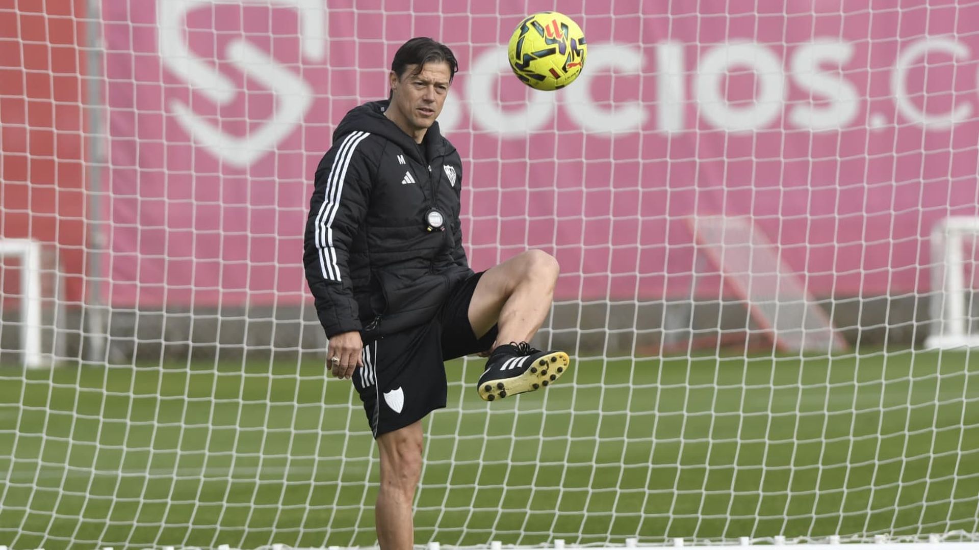 Matías Almeyda, en la sesión del jueves