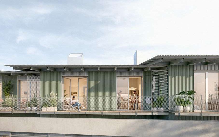 Propuesta de apartamentos dotaciones en un edificio de Mutriku