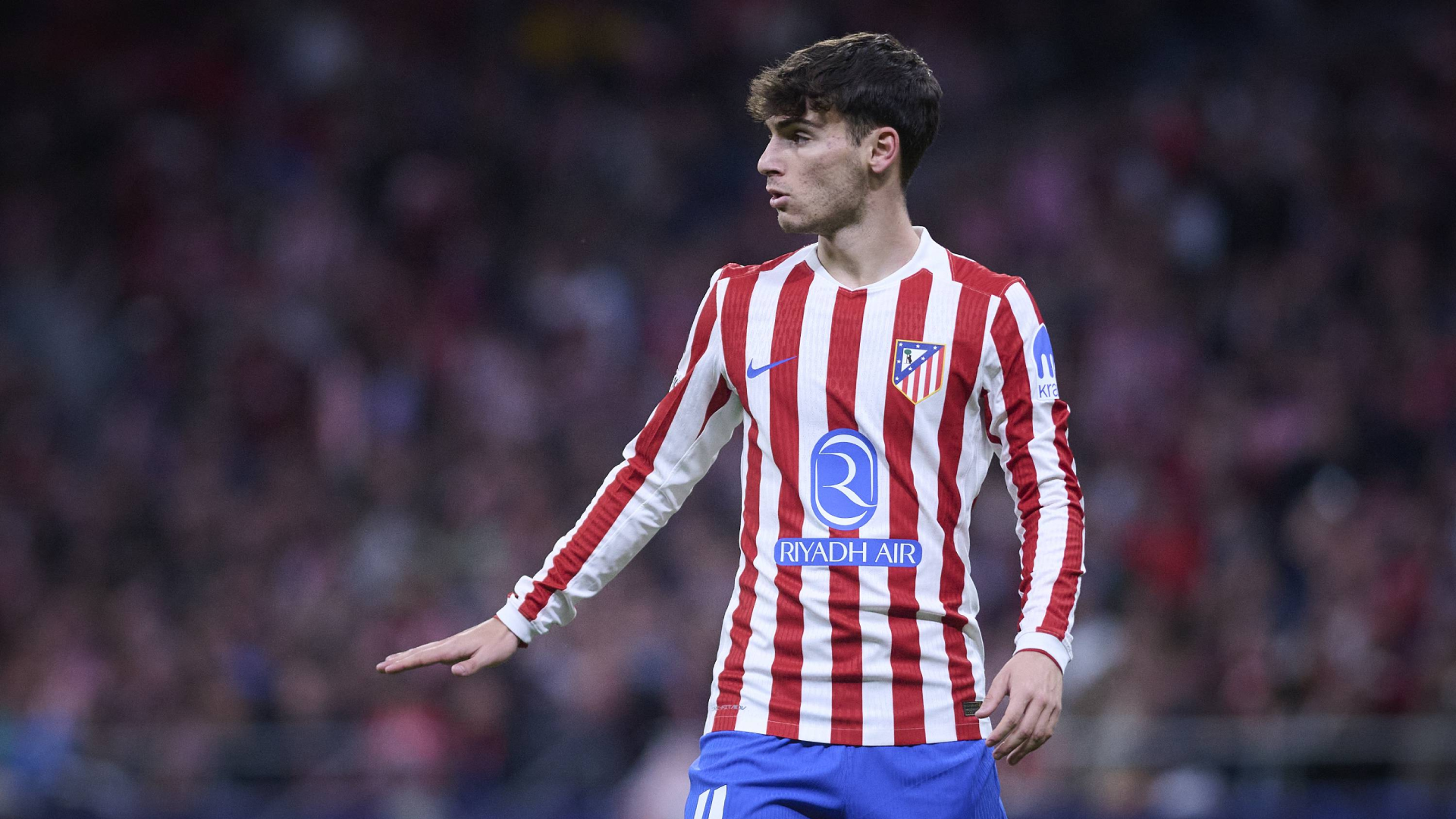Rodrigo Mendoza, en un partido del Atlético
