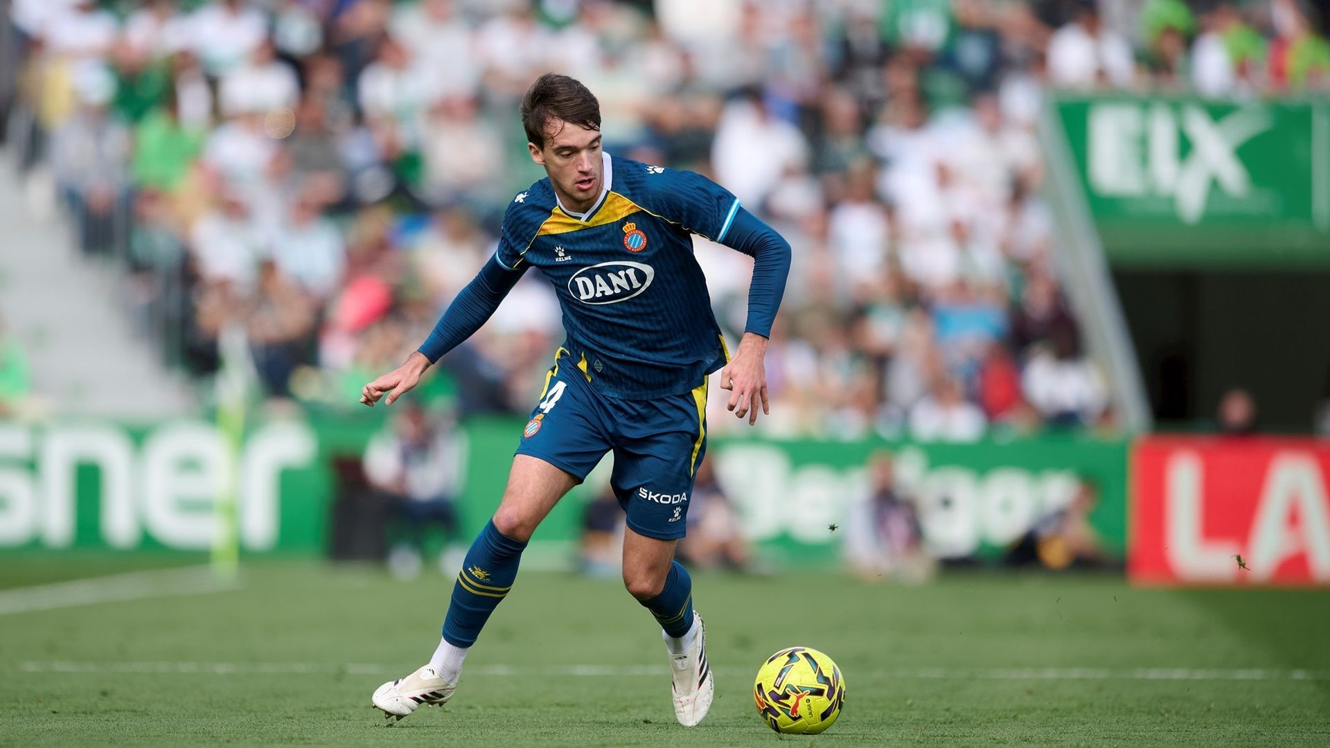Urko González en un partido del RCD Espanyol