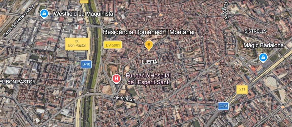 Zona de Badalona en la que desapareció Antonio García