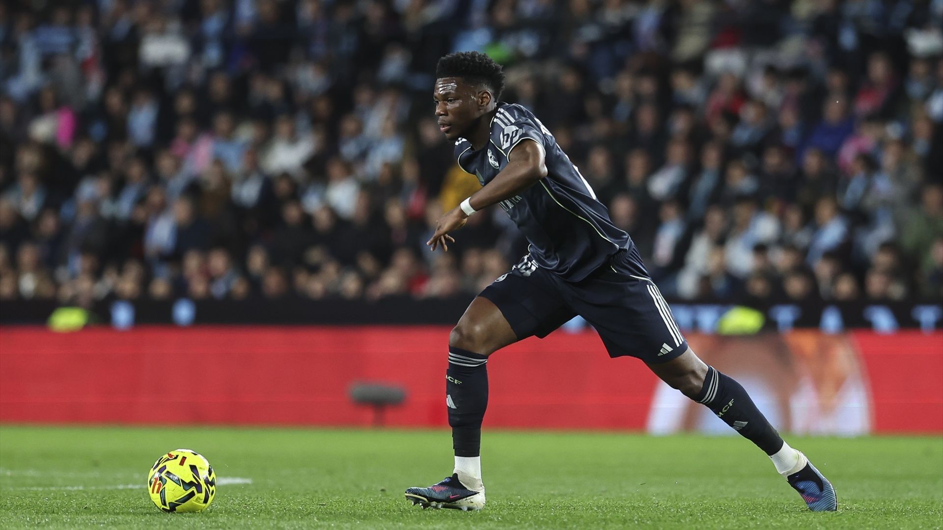 Aurélien Tchouaméni, en el Celta-Real Madrid