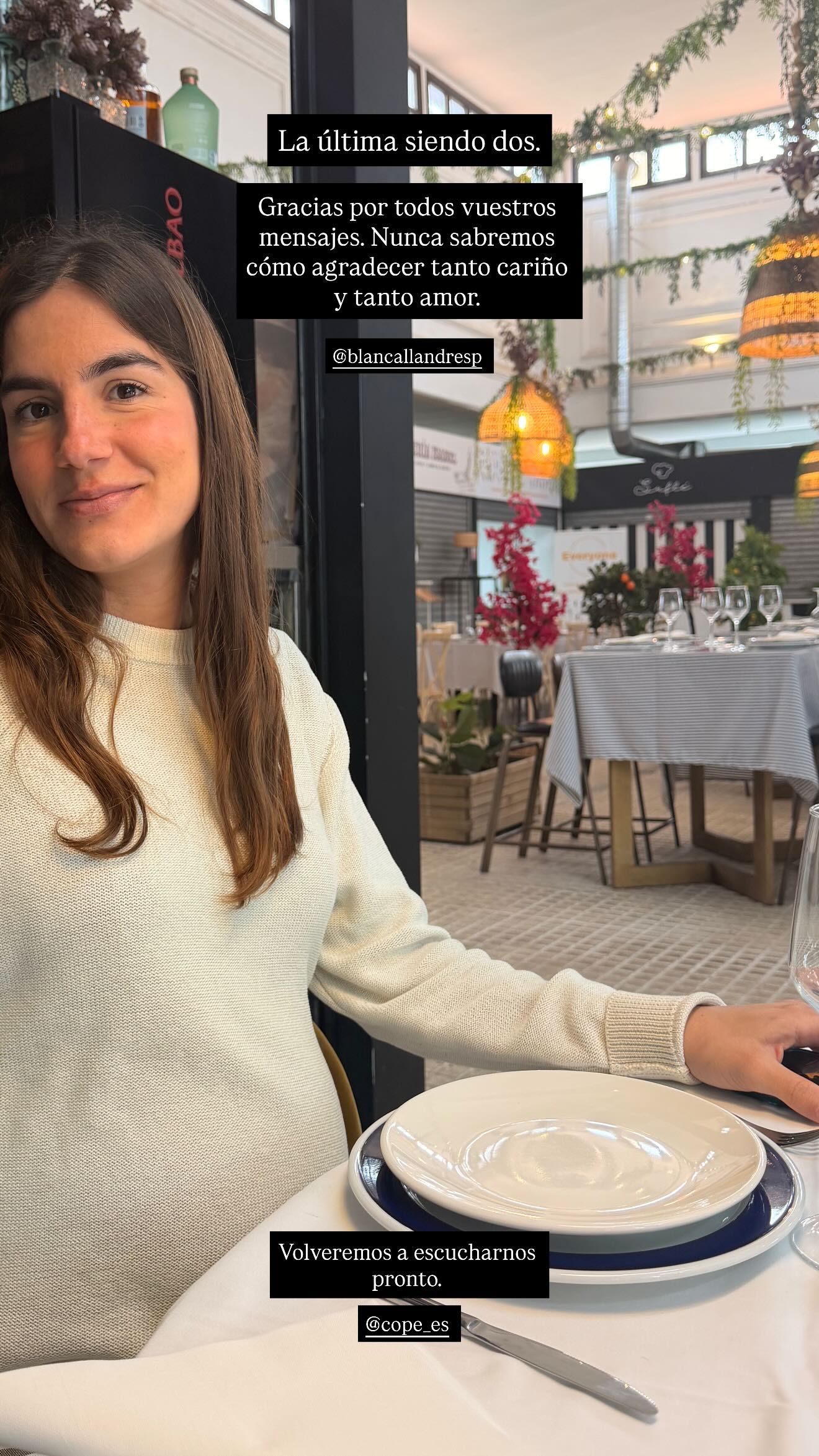 Blanca Llandrés está a punto de dar a luz