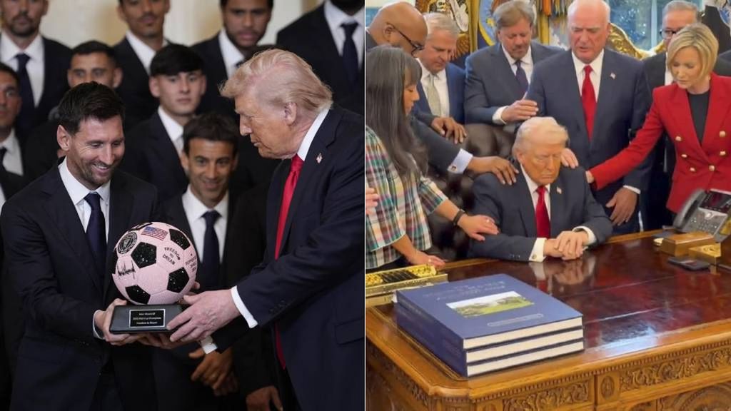 Donald Trump, mientras continúa la guerra en Irán: de la foto con Messi en la Casa Blanca a convertir el despacho oval en una improvisada homilía