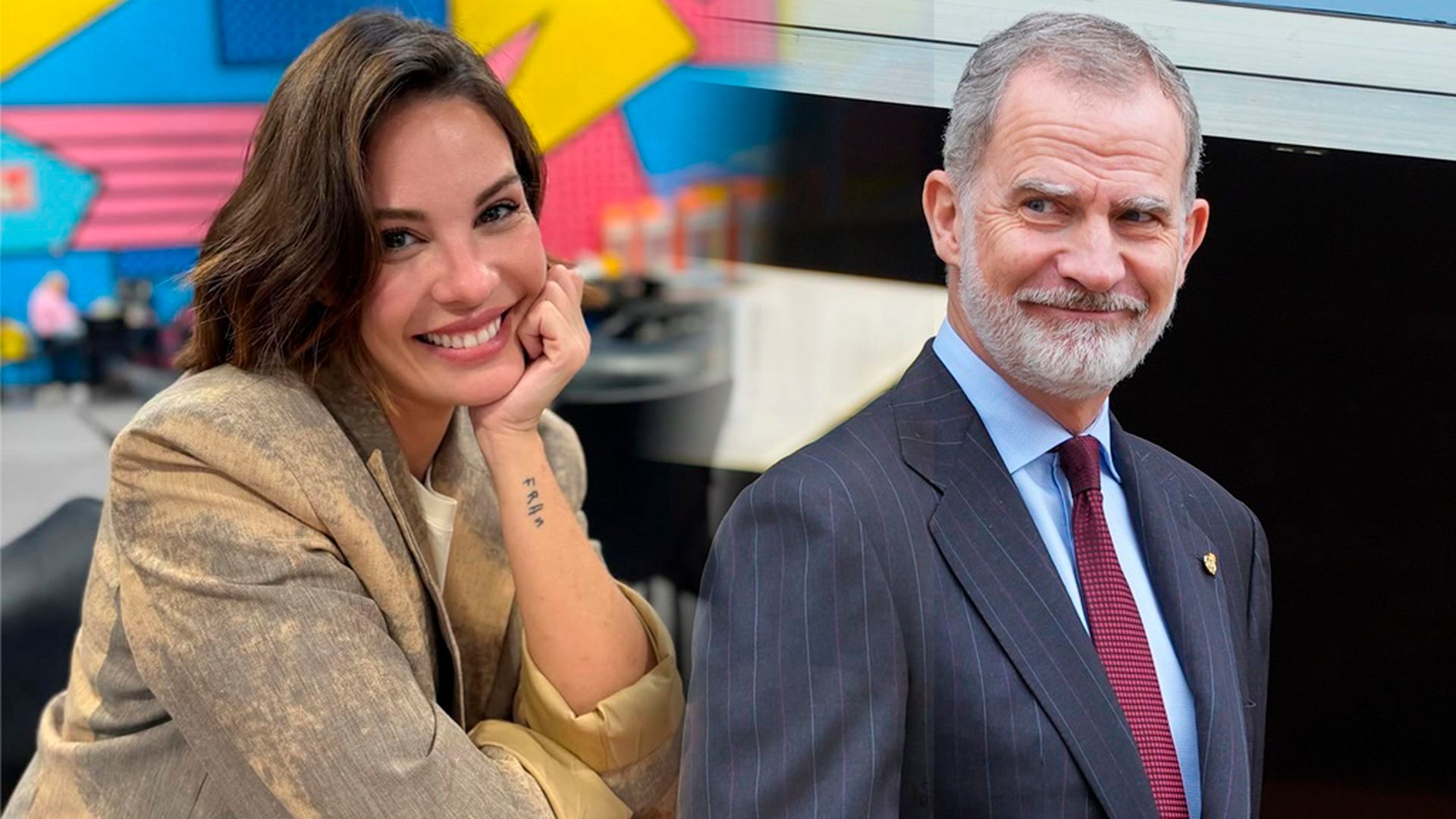 Jessica Bueno y el rey Felipe VI