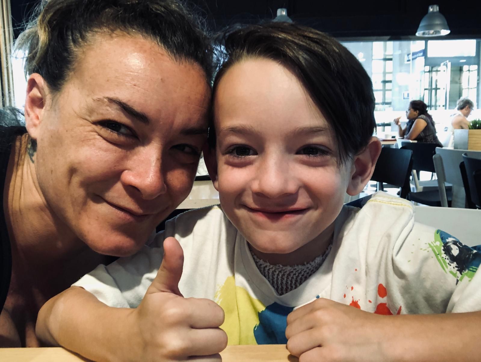 Patricia y Yeray, madre e hijo, juntos