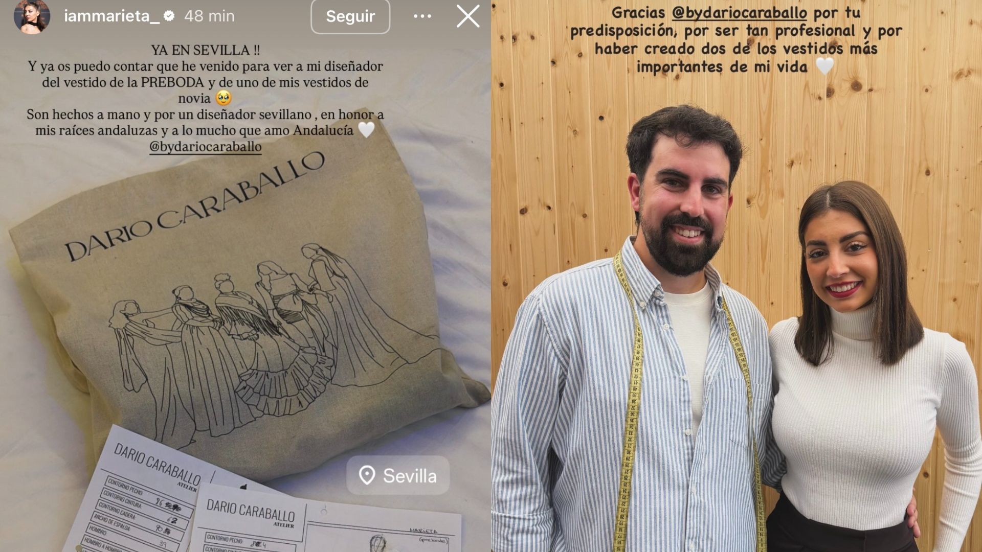 Así serán los vestidos de novia de Marieta 