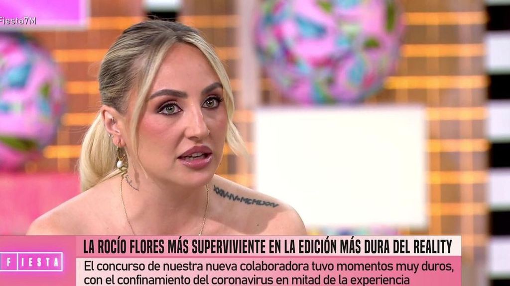 Rocío Flores se estrena como colaboradora de 'Fiesta' y se emociona al hablar de 'Supervivientes': "Me cambió la vida"