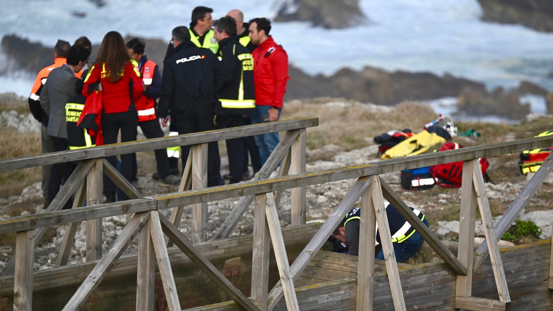 La pasarela accidentada en El Bocal, Santander, en la que murieron seis jóvenes