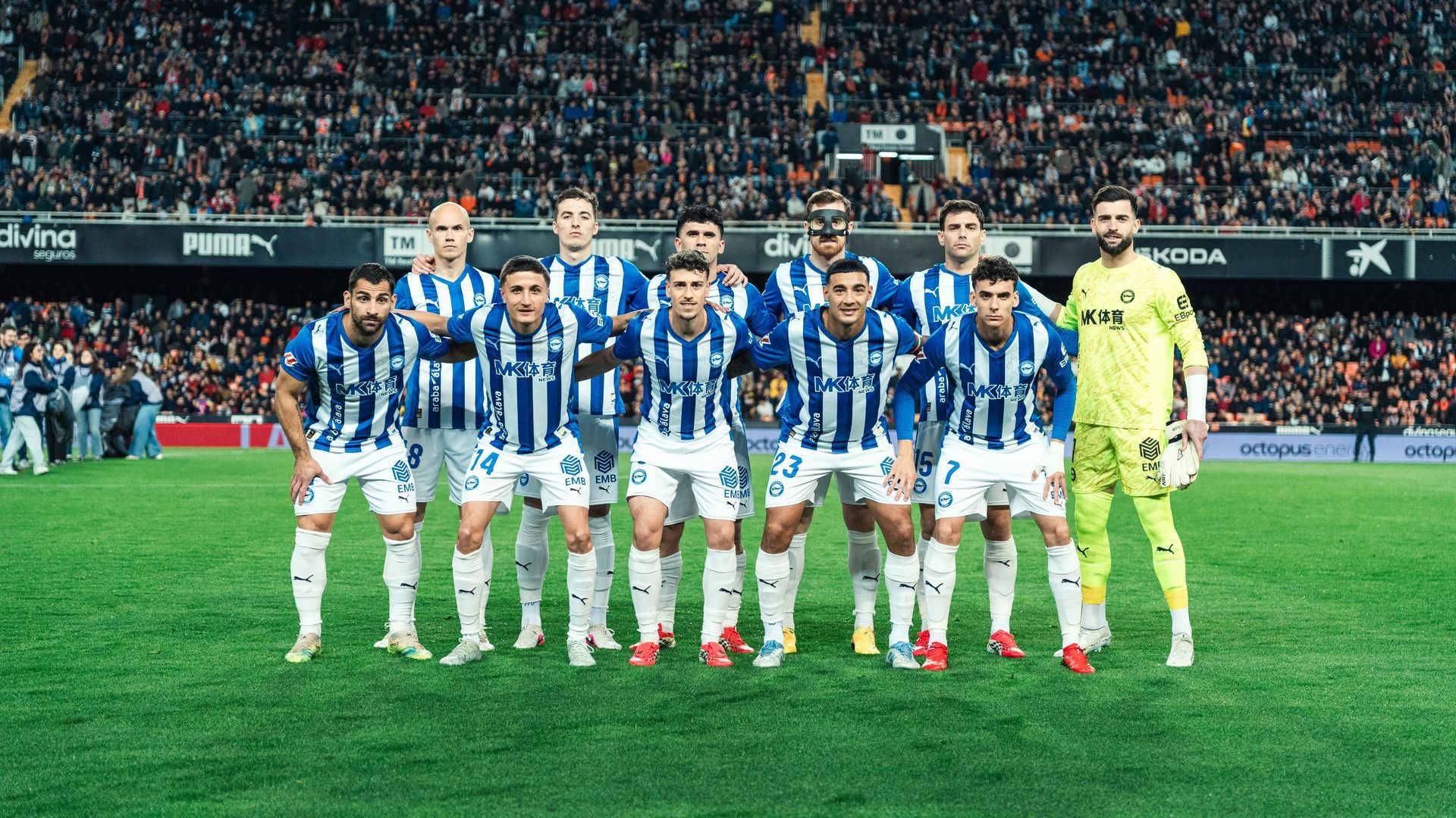 Once del Deportivo Alavés ante el Valencia Once del Deportivo Alavés ante el Valencia