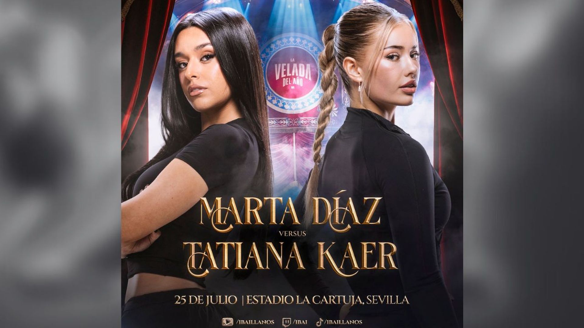 El cartel principal del combate entre Tatiana Kaer y Marta Díaz