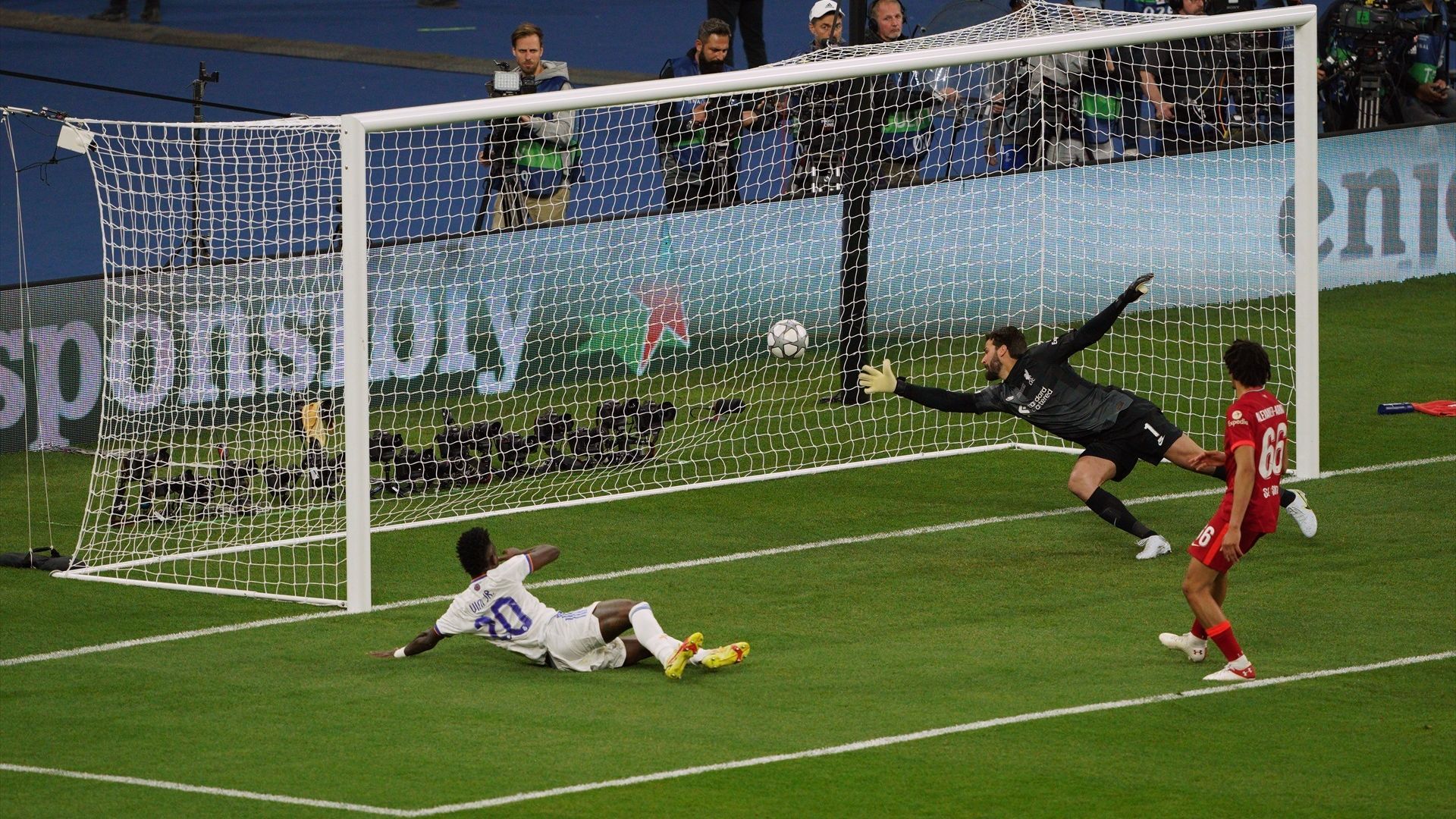 El gol de Vinicius Jr ante el Liverpool en la final de 2022