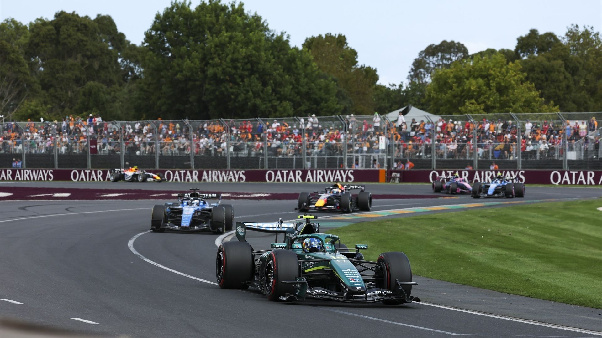 Fernando Alonso durante el Gran Premio de Australia de Fórmula 1