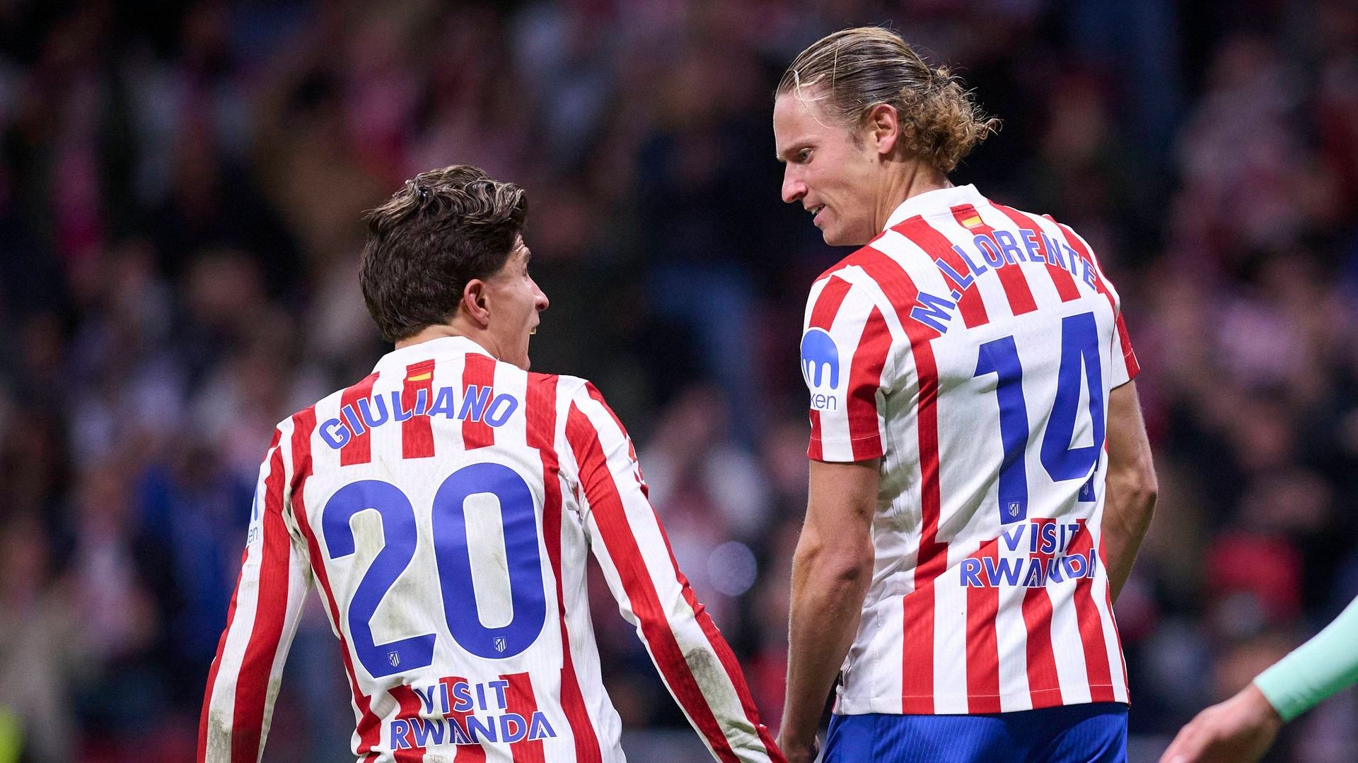 Giuliano Simeone y Marcos Llorente Giuliano Simeone y Marcos Llorente