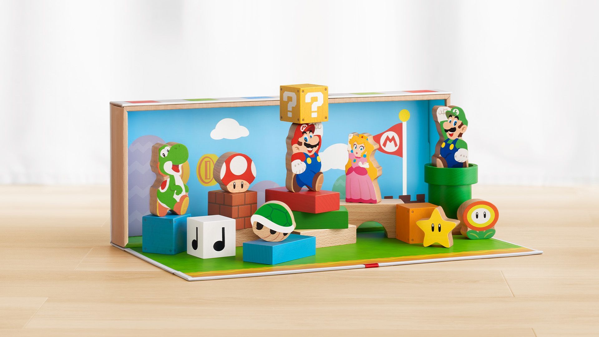 Los bloques de madera de 'My Mario' son irresistibles, da igual la edad que tengas