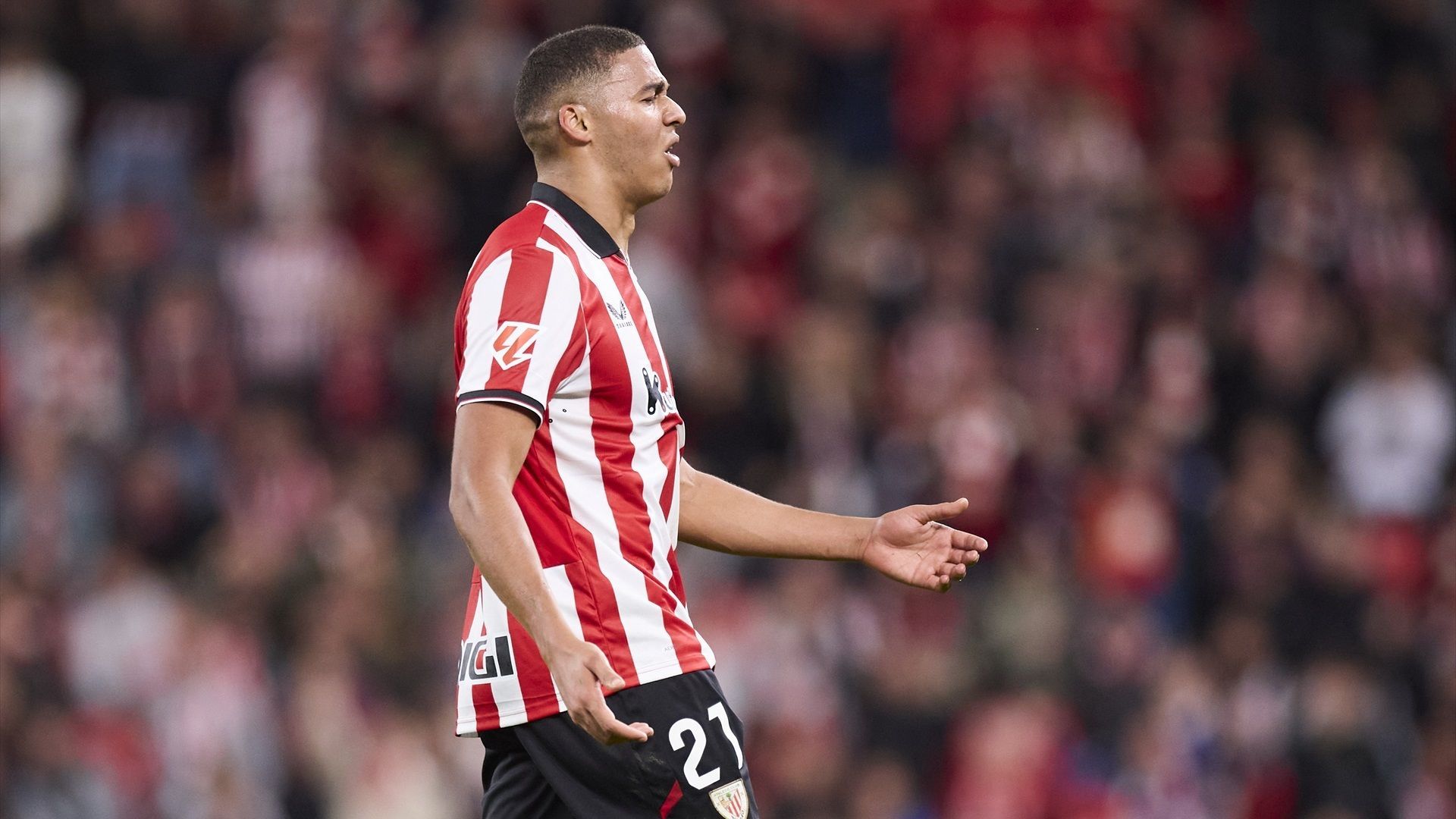 Maroan Sannadi, durante un partido del Athletic Maroan Sannadi, durante un partido del Athletic