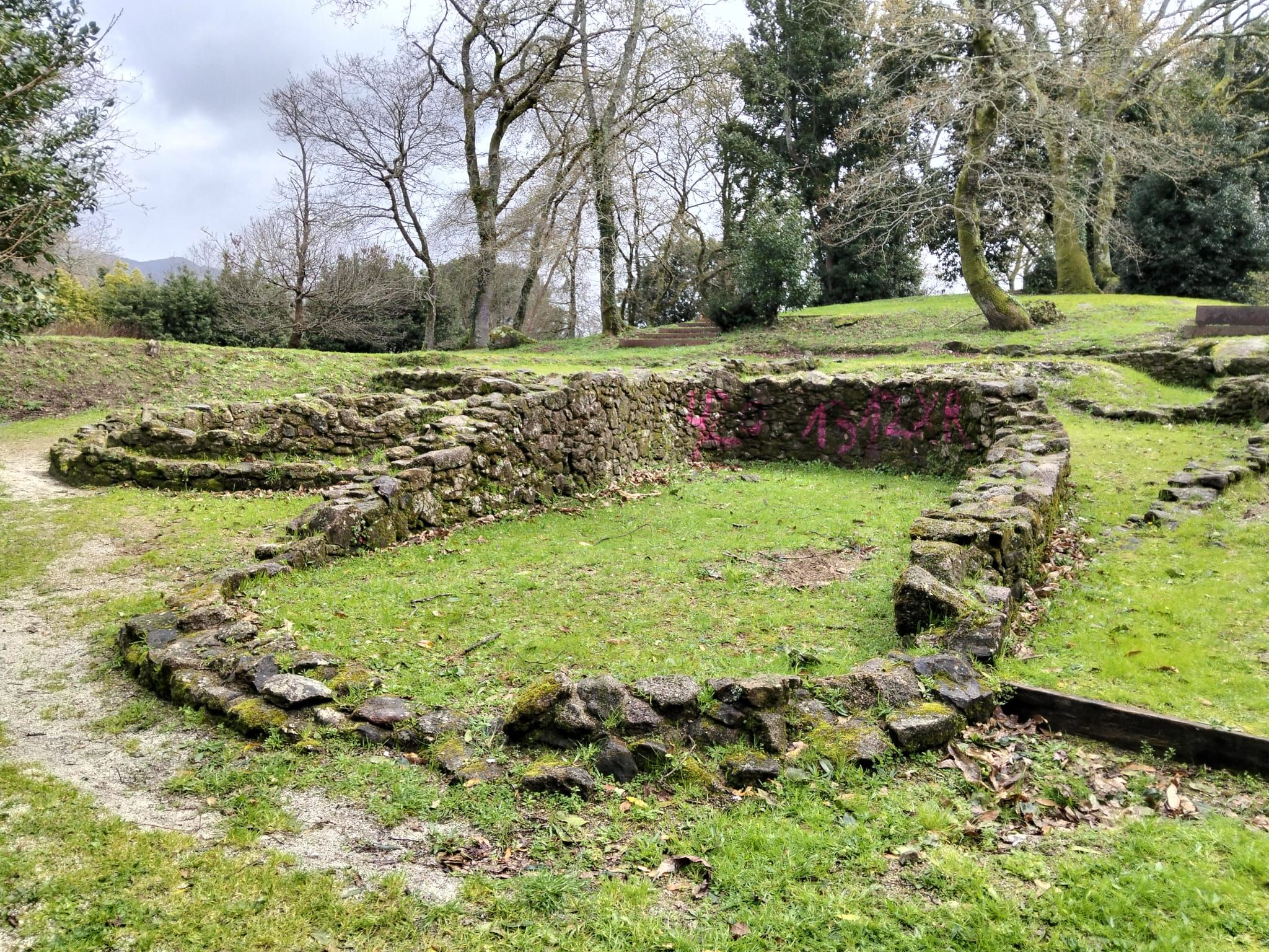 Pintadas en el Castro de Alobre