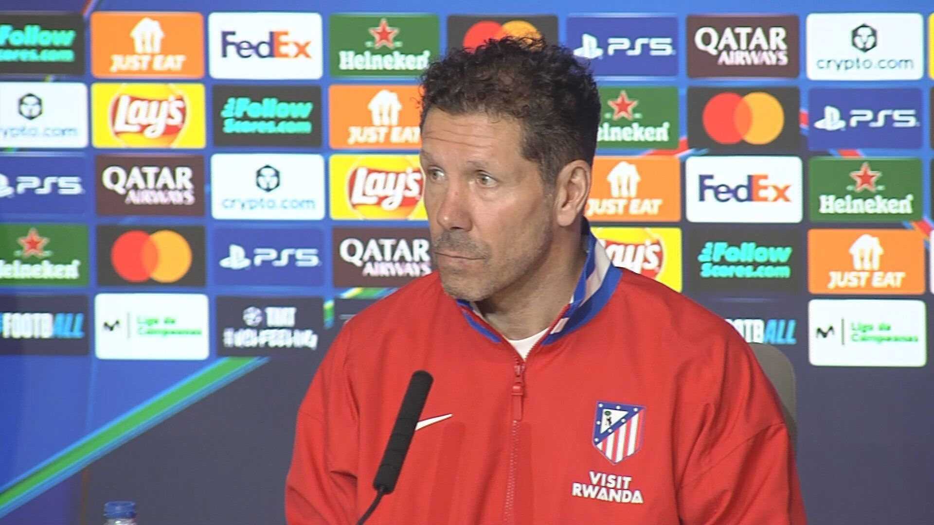 Simeone en rueda de prensa Simeone en rueda de prensa