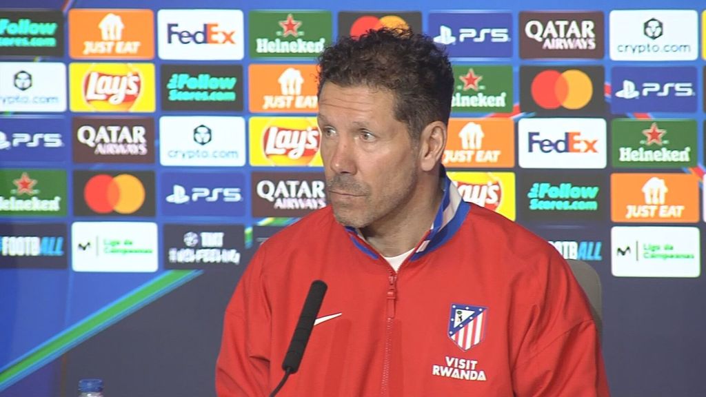 Simeone se acuerda de Gallagher y destaca el papel del Atlético "en todas las competiciones"
