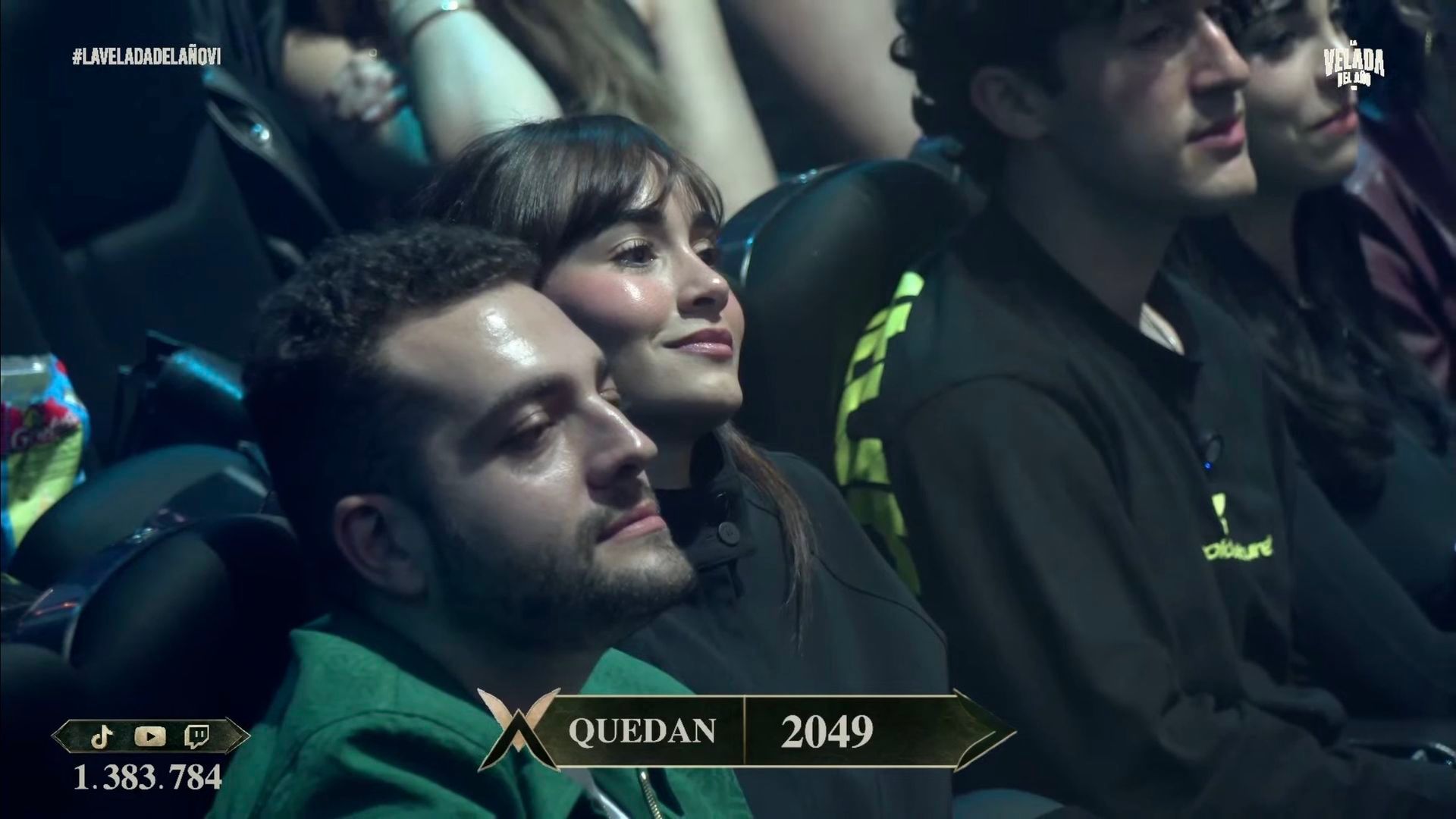 Aitana entre el público durante la presentación de Plex como peleador en La Velada del año 5