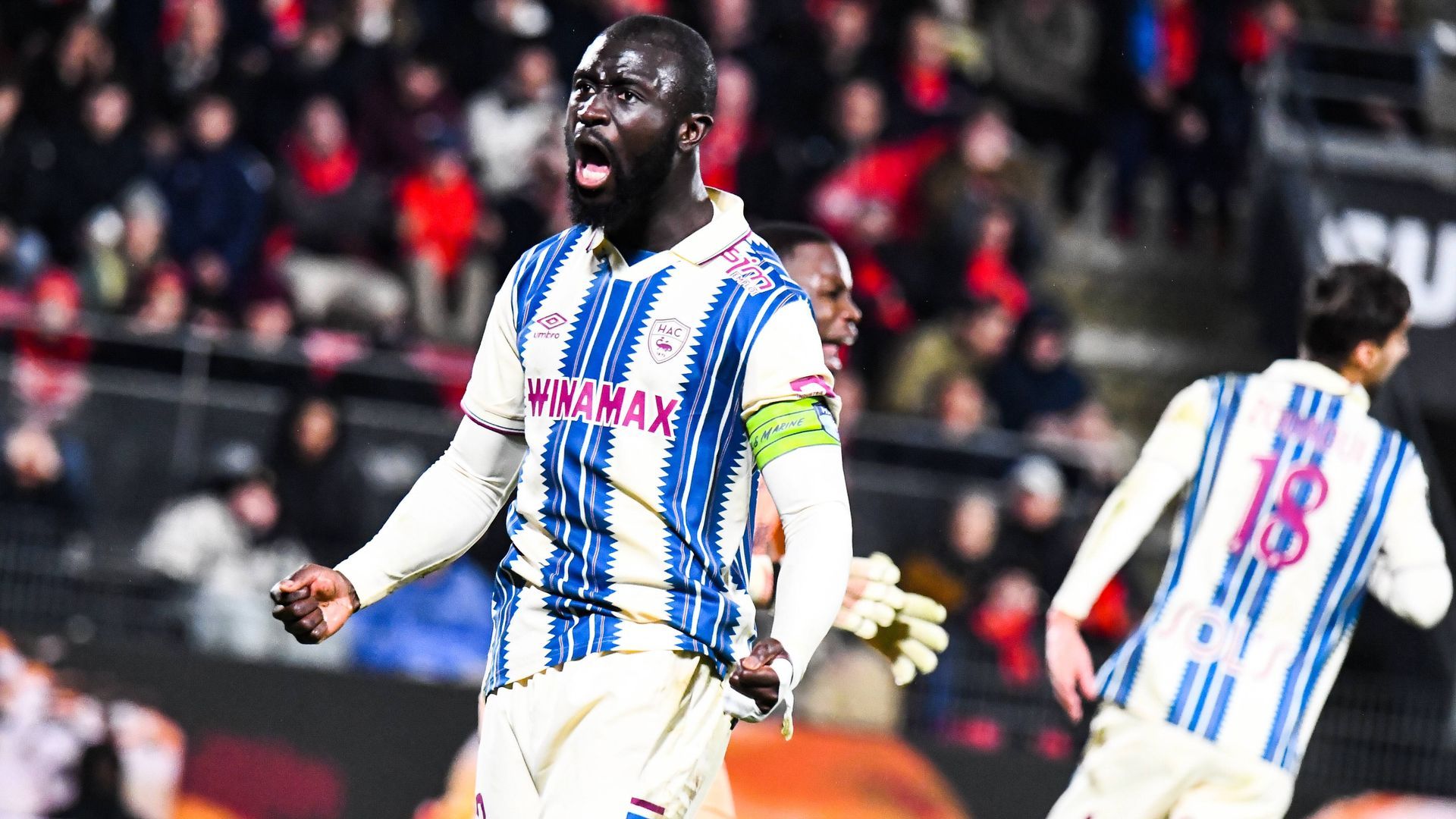 Arouna Sangante, durante un encuentro