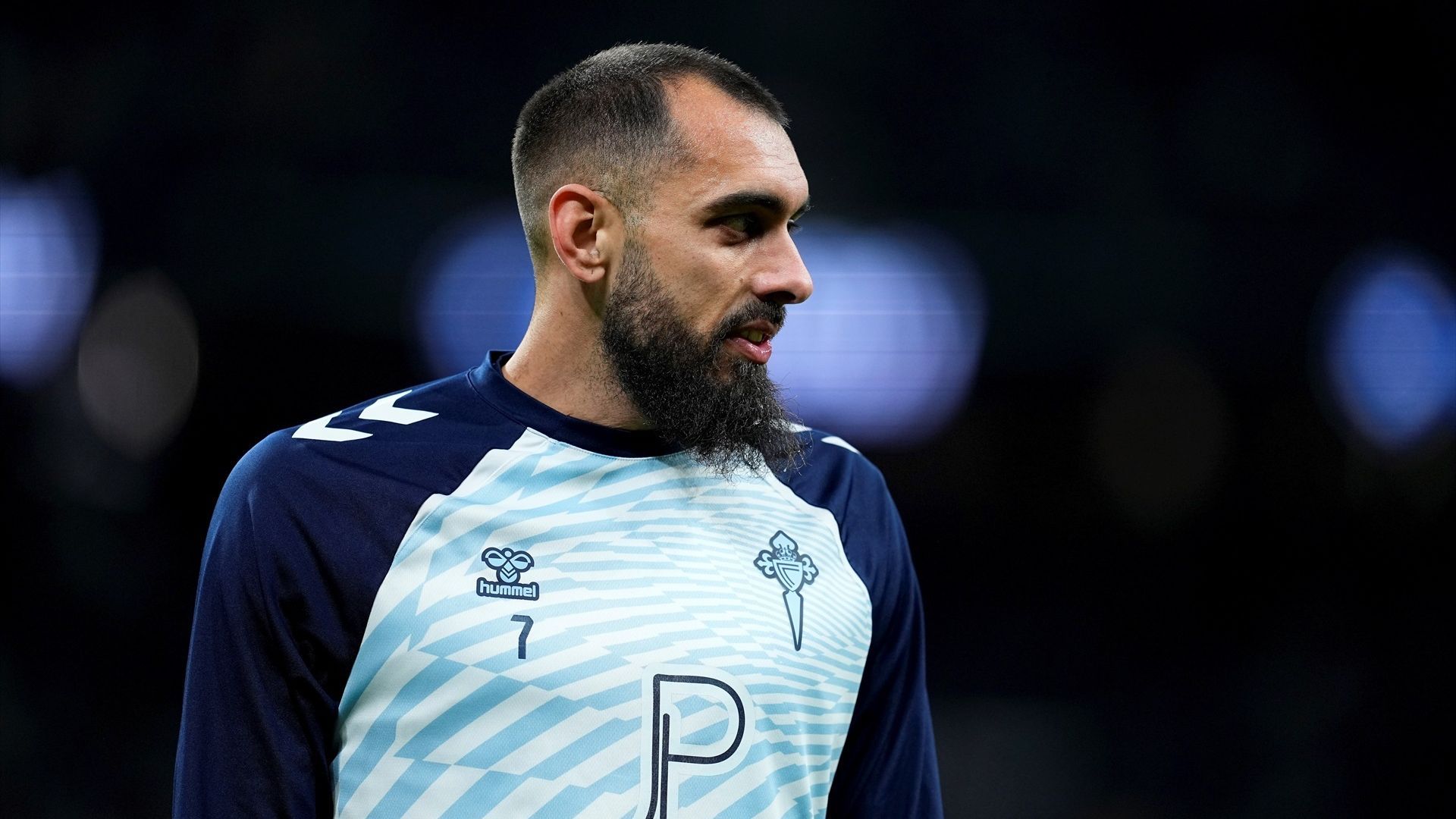 Borja Iglesias, en un partido del Celta