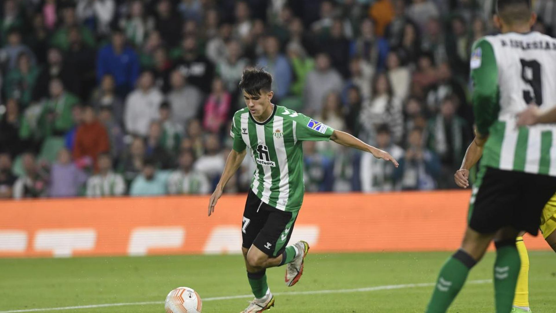 Dani Pérez, en su debut con el Real Betis en Europa League