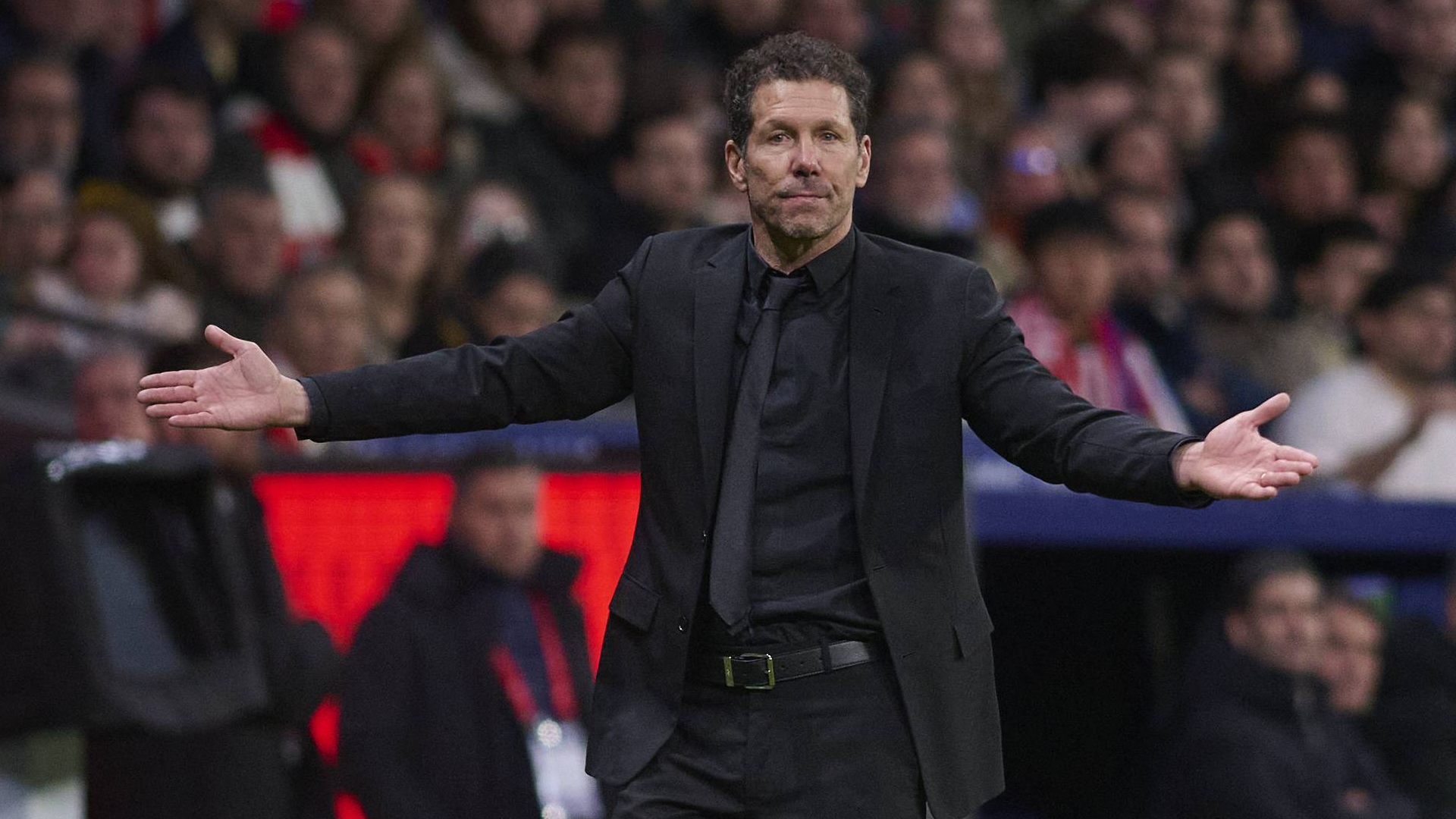 Diego Pablo Simeone, en un partido del Atlético de Madrid