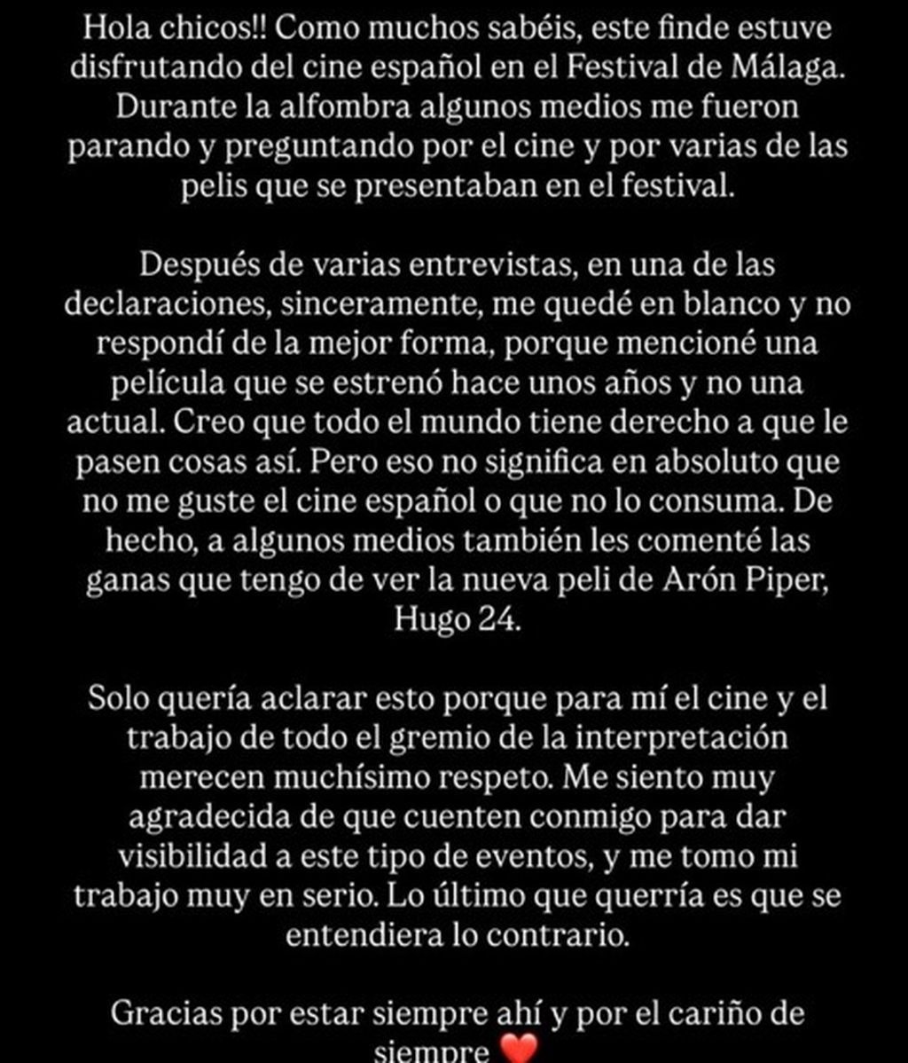 El comunicado de Ona Gonfaus