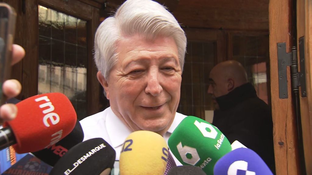 Enrique Cerezo, en la previa del partido contra el Tottenham