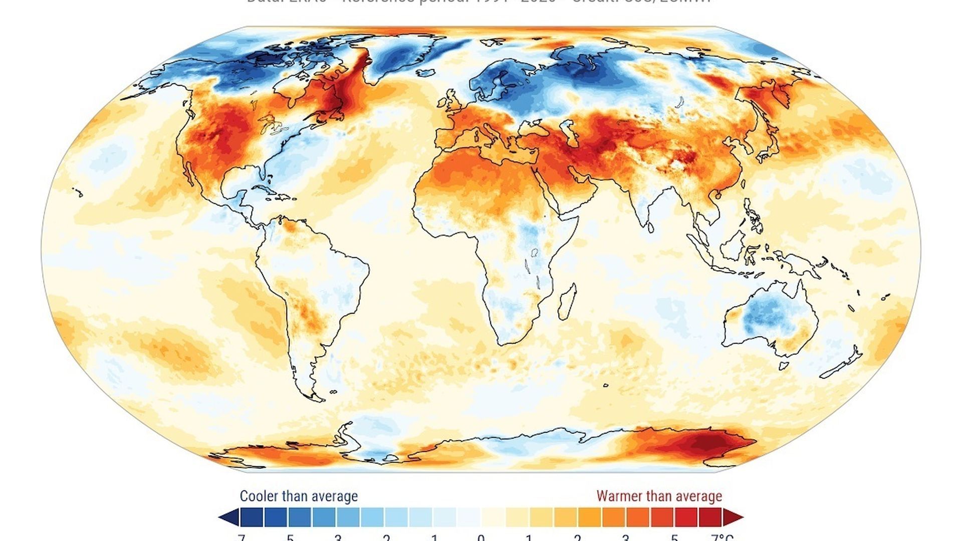 Febrero de 2026 fue el quinto mes más cálido registrado según Copernicus