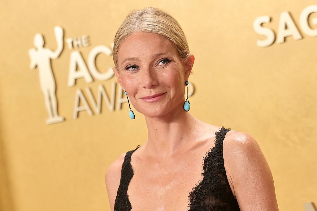 Gwyneth Paltrow, posando en la alfombra roja de los SAG