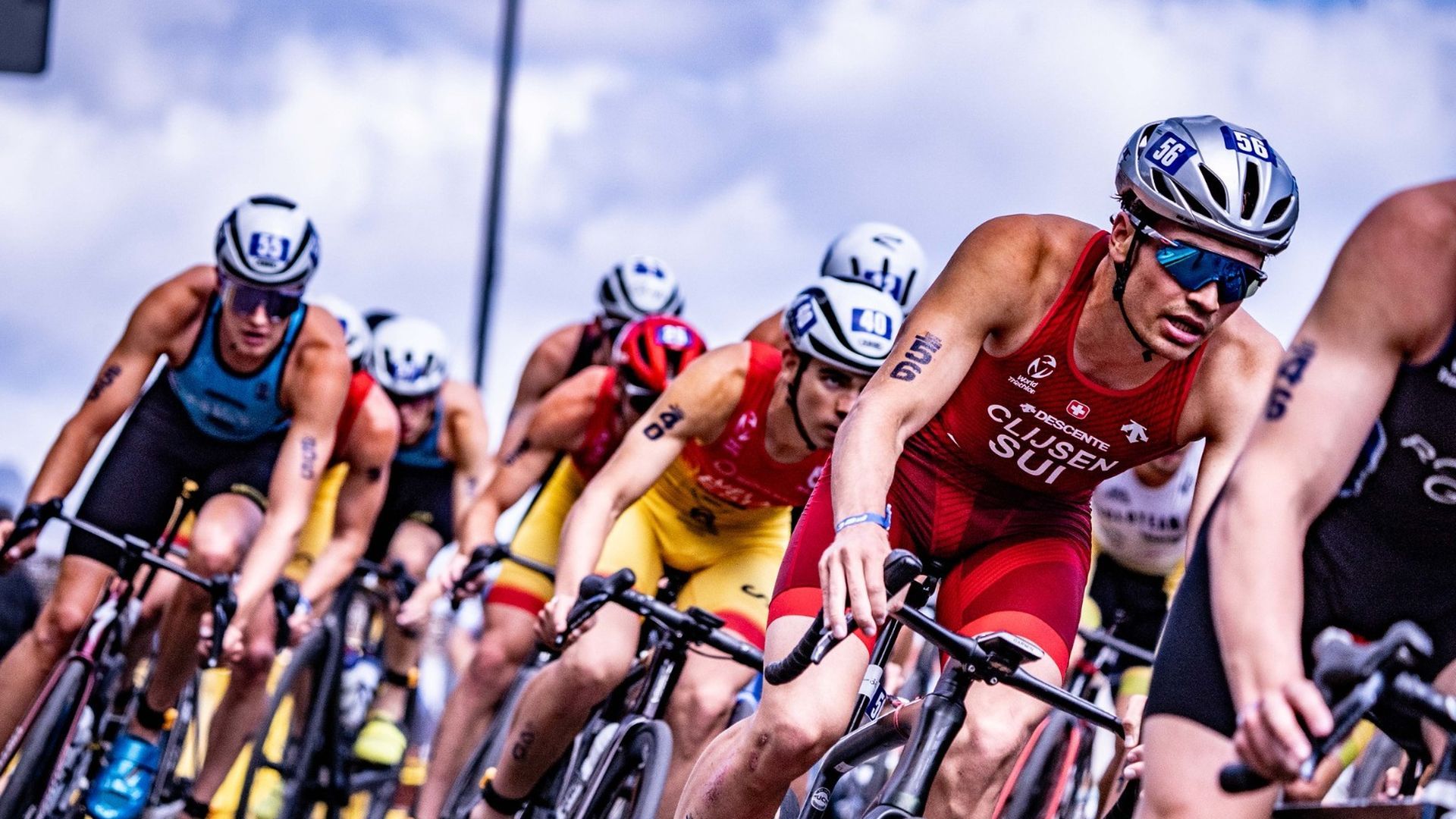 La prueba de ciclismo en el Triatlón